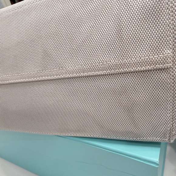 Tiffany & Co. Silver Large Canvas Tote - Picture 7 of 7